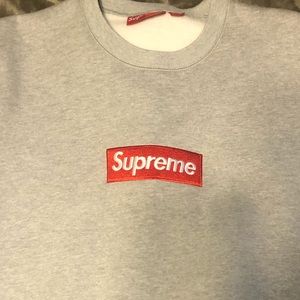Supreme FW15 Heather Grey Crewneck Size L